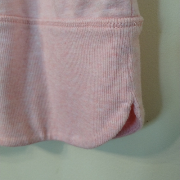 J Jill Soft Coral Dust Heather Pure Jill Harmony Rib-Trimmed Hoodie Women Size S - Picture 14 of 16